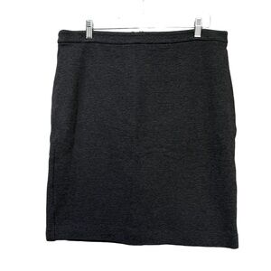 Banana Republic 14 Charcoal Gray 💯 Cotton Pencil Skirt A